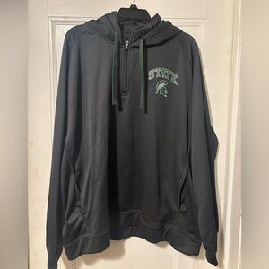 Michigan State Green Hoodie with Spartan Logo